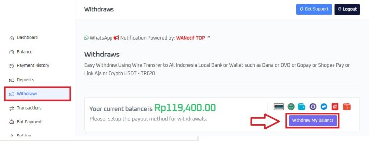 ePAYWA -Withdraw Bank Transfer