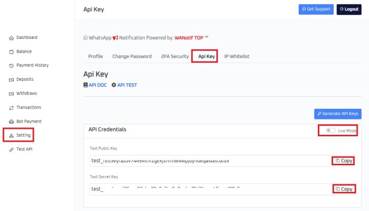 ePAYWA API KEY