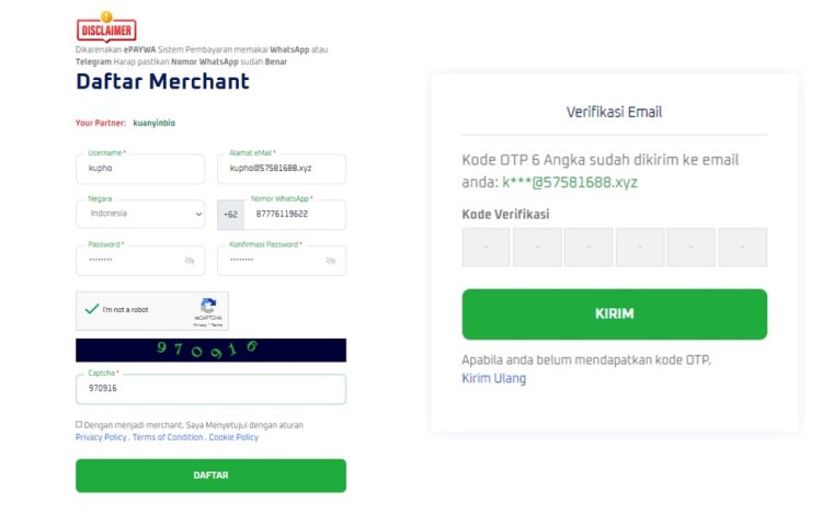 ePAYWA Cara daftar member