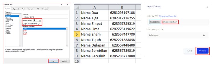 BOT ePAYWA - Import Kontak