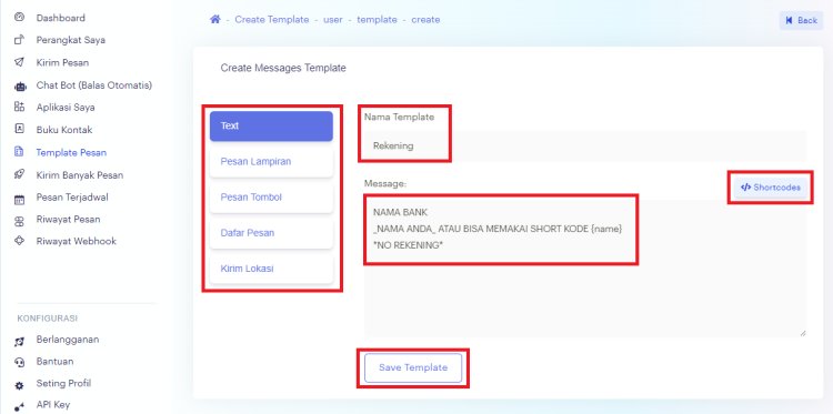 BOT ePAYWA - Cara Membuat Pesan Template