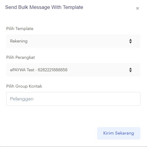 BOT ePAYWA - Cara Mengirim Banyak Pesan